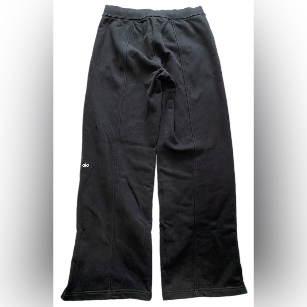 Alo High-Waist Straight Leg Slit Sweatpant - Picture 15 of 16